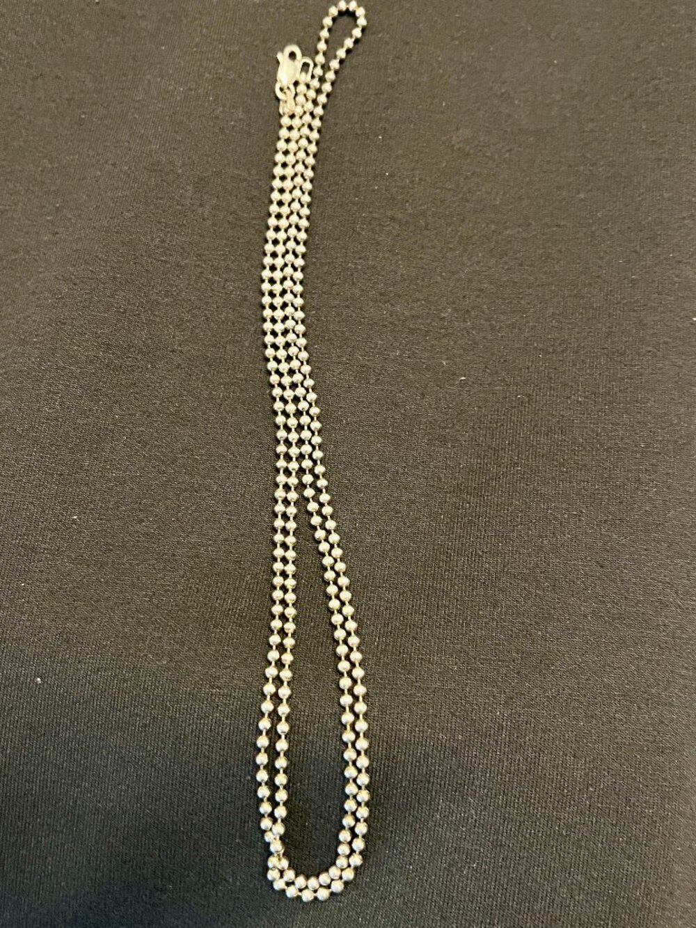 Vintage 925 Sterling Dainty Ball Chain Italy